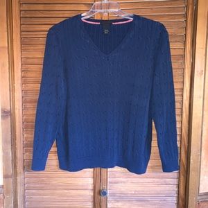 Lane Bryant navy v-neck sweater 22/24